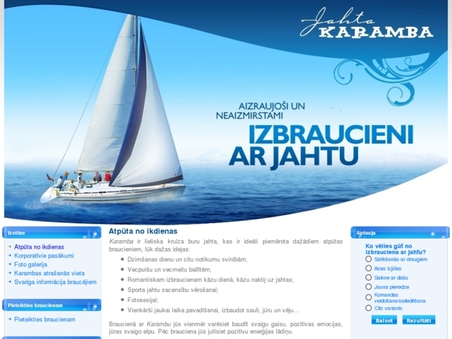 Karamba izklaides jahta, Satore, SIA