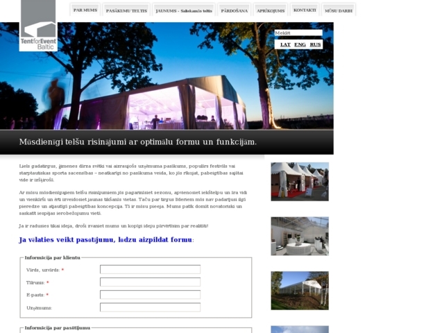 Tent For Event Baltic, SIA